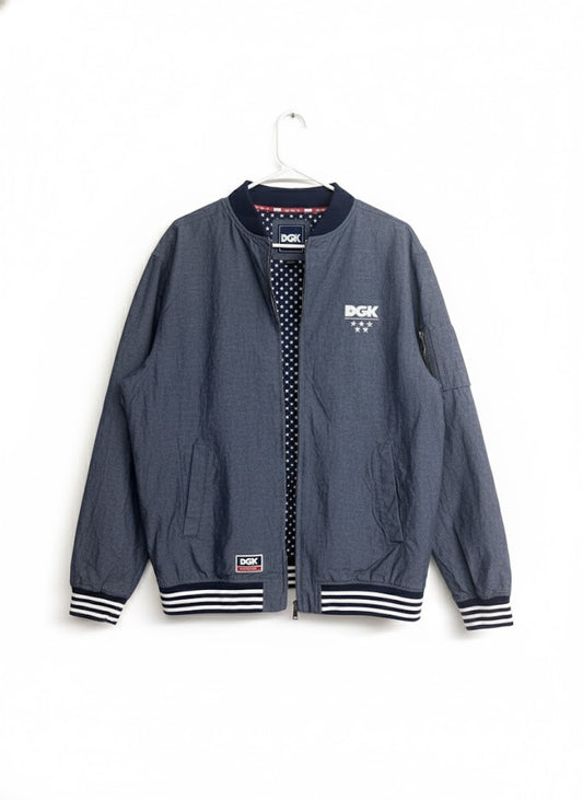 Men's DGK Blue Stars Bomber Jacket - Skate Streetwear